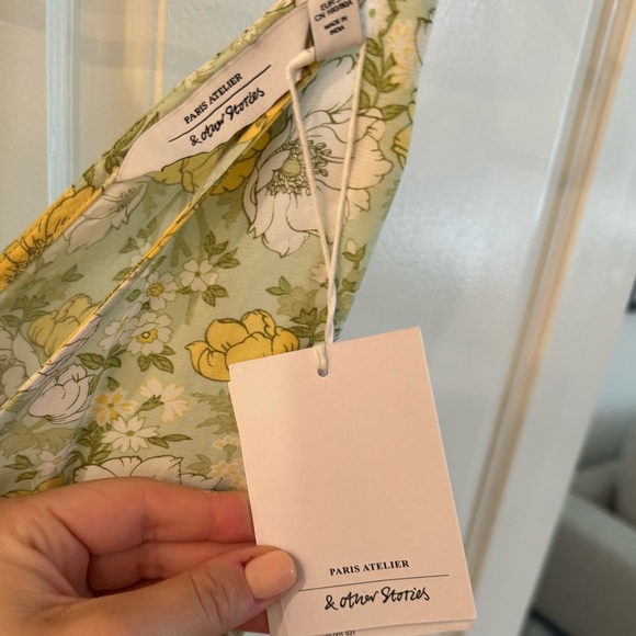 & Other Stories Green Floral Maxi Dress - Picture 7 of 8